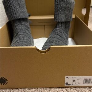 NIB UGG Women’s Knit Gray Boots - Size 8
